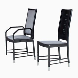 Sillas de comedor de Ernst W. Beranek para Thonet, Austria, años 80. Juego de 10