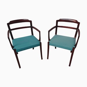Set of Danish Mahogany Armchairs by Ole Wanscher for A.J. Iversen, Customizable Reupholstery, 1960s