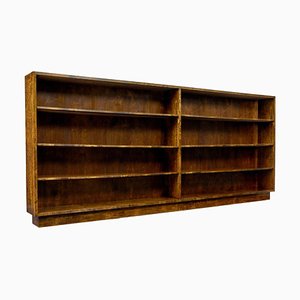 Swedish Dark Birch Open Bookcase, 1950s