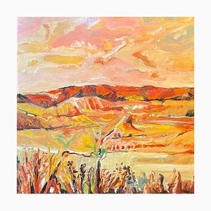 Jean Krille, Landscape 112, Oil on Masonite, 1986