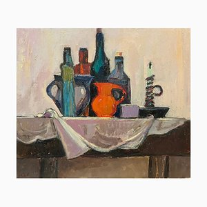Jean Krille, Bodegón 117, óleo sobre masonita, 1979