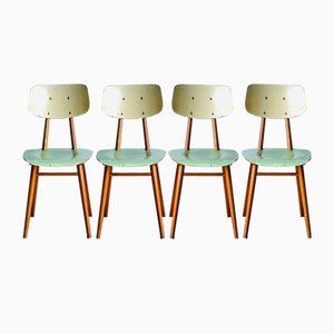 Esszimmerstühle von Ton, 1960er, 4er Set
