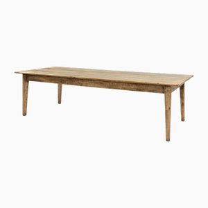 Large Rustic Elm Wooden Farm Table, France, 1800s