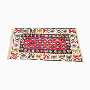 Vintage Kelim Bohemian Wall Hanging Boho Rug, 1950s