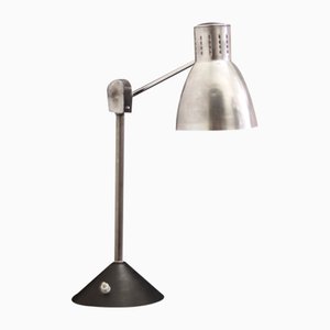 Französische Tischlampe aus verchromtem & lackiertem Metall von Jumo, 1940er