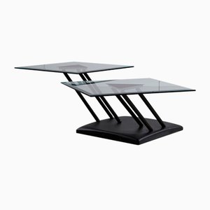 Italian Glass Coffee Table from Bellato, 1980s