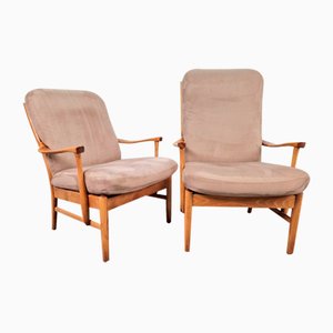 Set of Vintage Beech Armchairs by Farstrup Møbler Casa, 1970s