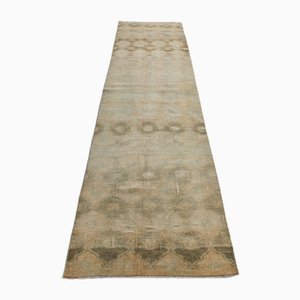 Tappeto Runner vintage in lana fatto a mano, Turchia