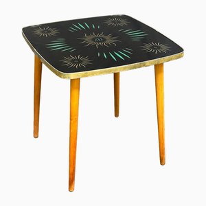 Mid-Century Coffee Table with Decorations, 1950s