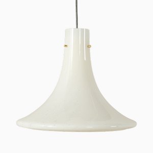 Große Deckenlampe aus Opalglas von Limburg