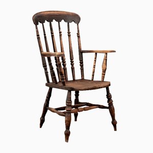 Sedia Captains antica in legno di olmo, Regno Unito, fine XIX secolo