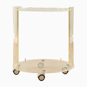 Acrylic Side Table, 1980s