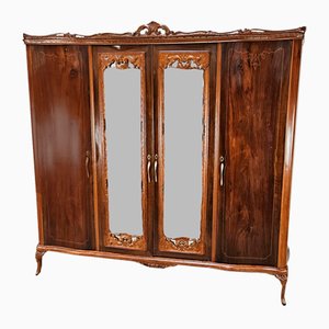 Chippendale Style Walnut and Maple Wardrobe, 1930
