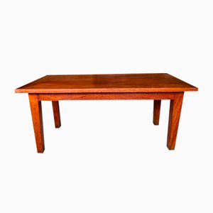 Vintage French Farmhouse Oak Coffee Table, 1950s