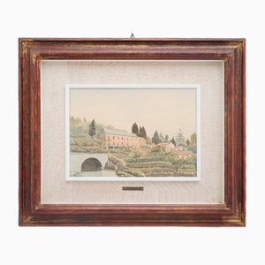 Giacomo Maganzini, Liguria, 1970s, Watercolor