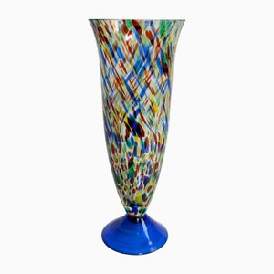 Murano Konfetti Spritzer Glasvase, 1980er