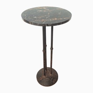 Art Deco Side Table with Marble Top, 1930s