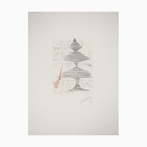 Salvador Dali, Unicorn Christmas Tree, 1965, Original Engraving