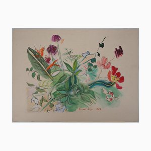 Raoul Dufy, Little Wild Flowers, 1953, Original Lithograph