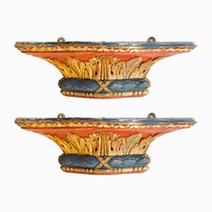 Small French Wall Consoles, Set of 2