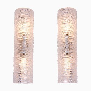 Murano Spiegel Wandleuchten aus Glas & Messing von Kalmar, 1960er, 2er Set