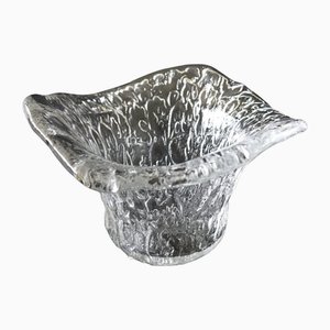 Vintage Pressed Glass Bowl from Pukeberg, Sweden