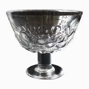Cuenco Hallon vintage de vidrio con pie P 4120-121 de Ann Nilsson