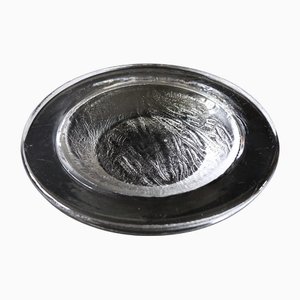 Cuenco Brava vintage de vidrio de Göran Wärff para Kosta, años 70