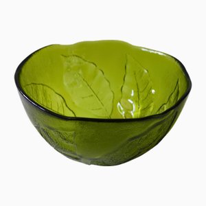 Scodella vintage verde di Göran Wärff per Kosta Boda, anni '70
