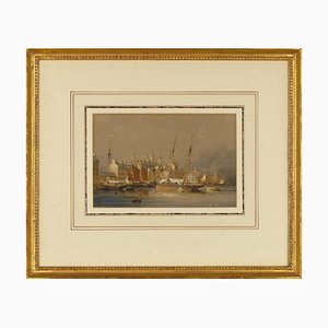 Nicholas Matthew Condy, The Harriet at Cherbourg, Early 19th Century, Watercolour