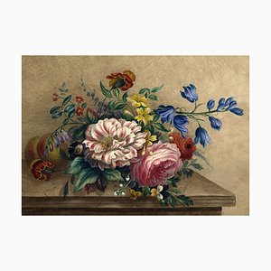 After Cornelis Johannes Van Hulstijn, Flower Still Life, 1830s, Watercolour