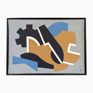 Der Strand, 1950er, Acrylmalerei