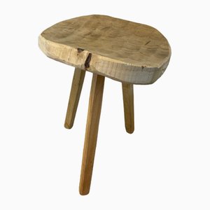 Rustikaler Hocker aus Fichtenholz