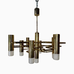 Vintage Chandelier by Gaetano Sciolari for Boulanger