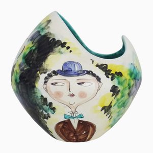 Mid-Century Modern Ceramic Vase from Ceramica Campione, Italy, 1950s
