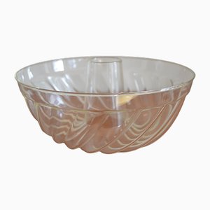 Stampo da torta vintage in vetro, anni '50