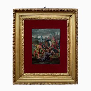 Frans Francken III, Climb to Calvary, 1600s, Oil Painting, Framed