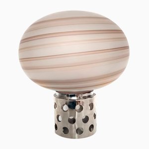 Brown Murano Glass Table Lamp attributed to Sabattini and Diaz De Santillana for Veart, 1970s