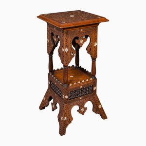 Antique Moorish Jardiniere Stand in Teak