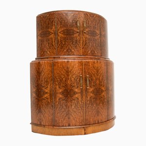 Meuble à Cocktail Art Déco en Noyer, 1930s