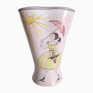 Vintage Ceramic Umbrella Stand from Waechtersbach, 1950s