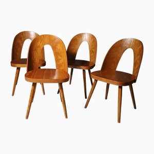 Vintage Beech Chairs by Antonín Šuman for Tatra, 1960, Set of 4