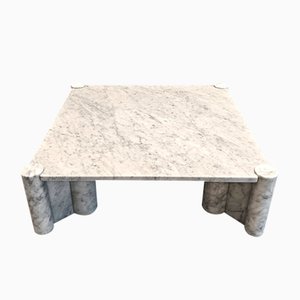 Jumbo Coffee Table in Carrara Marble by Gae Aulenti Knoll for Knoll Inc. / Knoll International