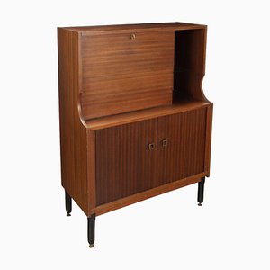 Italienischer Vintage Schrank mit exotischem Holzfurnier, 1960er