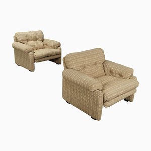 Sedie vintage in tessuto di C&C Coronado, Italia, anni '60, set di 2