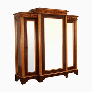 Antiker Jugendstil Kleiderschrank aus Ahorn