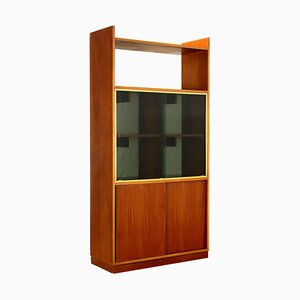 Vintage Schrank aus Aluminium & Mahagoni Furnier, 1960er