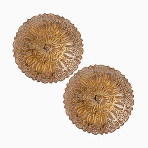 Glass Flush Mount in the style of Tynell, 1960