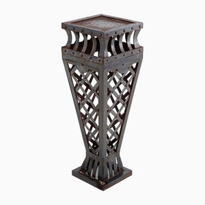 Wrought Iron Bolster Pedestal Table