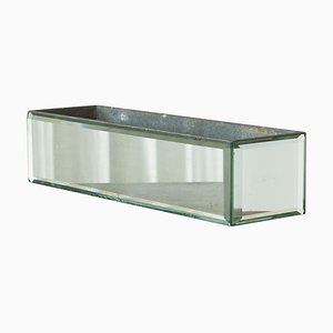 Jardinière Art Déco en Verre Miroir à Facettes, Belgique, 1920s